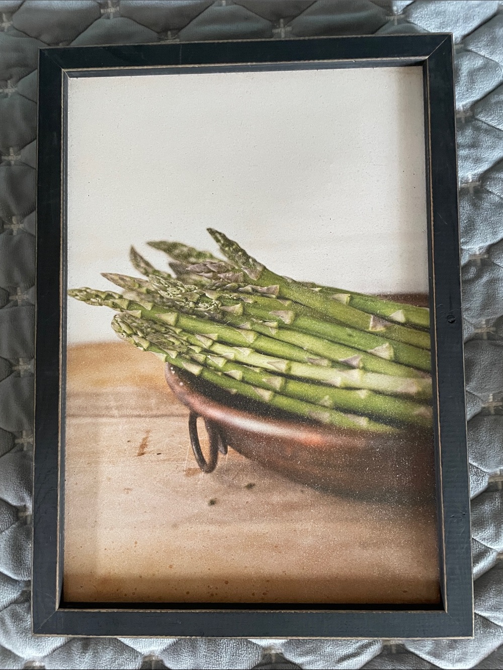 Framed Asparagus Print Wall Art - 10” x 14”